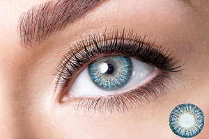 Lemon Blue Contact Lens