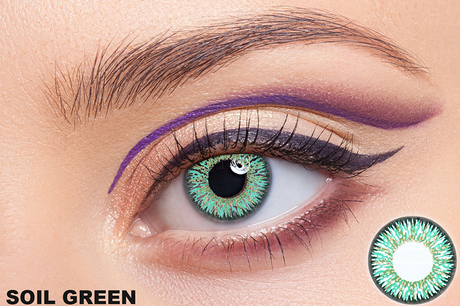 Soil Green Contact Lens